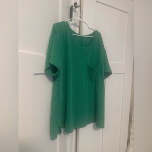 HEIMISH USA Green Boxy Relaxed T-Shirt